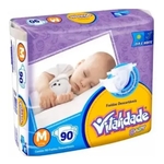 Ficha técnica e caractérísticas do produto Fralda Infantil Vitalidade Baby M / 90
