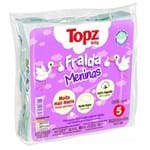 Ficha técnica e caractérísticas do produto Fralda Meninas Estampada Topz Baby 65 X 65cm C/5 Un