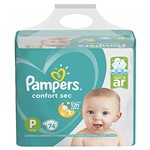 Ficha técnica e caractérísticas do produto Fralda Pampers Confort Sec Super, P, 74 Unidades