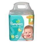 Ficha técnica e caractérísticas do produto Fralda Pampers Confort Sec Pack Tamanho Xg 60 Tiras