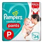 Ficha técnica e caractérísticas do produto Fralda Pampers Confort Sec Pants Pacotão Tamanho P 24 Unidades