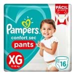 Ficha técnica e caractérísticas do produto Fralda Pampers Confort Sec Pants Pacotão Tamanho Xg 16 Unidades