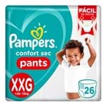 Ficha técnica e caractérísticas do produto Fralda Pampers Confort Sec Pants Tamanho XXG 26 Fraldas Descartáveis