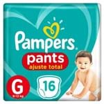 Ficha técnica e caractérísticas do produto Fralda Pampers Pants Ajuste Total G 16 Tiras
