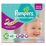 Ficha técnica e caractérísticas do produto Fralda Pampers Premium Care Hiper - Tamanho XG com 48 Unidades