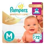 Ficha técnica e caractérísticas do produto Fralda Pampers Premium Care Tamanho M Pacote Hiper com 72 Fraldas Descartáveis