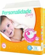 Ficha técnica e caractérísticas do produto Fralda Personalidade Baby Ultra Sec - Tamanho G - 72 Unidades