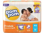 Ficha técnica e caractérísticas do produto Fralda Pom Pom Protek Proteção de Mãe - Tam. XG 12 a 15kg 22 Unidades