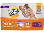 Ficha técnica e caractérísticas do produto Fralda Pom Pom Protek Proteção de Mãe - Tamanho Grandinhos -14 Fraldas