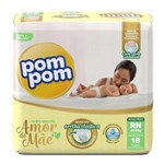 Ficha técnica e caractérísticas do produto Fralda Pom Pom Recem Nascido Amor de Mãe
