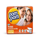 Ficha técnica e caractérísticas do produto Fralda Pompom Protek Baby Tamanho Grandinho com 14 Unidades