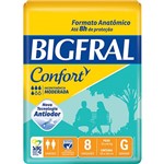 Fralda Geriátrica Bigfral Confort G 8 Pacotes 64 Fraldas