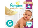 Fraldas Pampers Premium Care Tam. G 82 Unidades - Extra Sec Pods