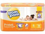 Ficha técnica e caractérísticas do produto Fraldas Pom Pom Protek Proteção de Mãe - Tam. G 16 Unidades
