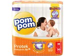 Ficha técnica e caractérísticas do produto Fraldas Pom Pom Protek Proteção de Mãe - Tam. M 30 Unidades