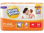 Ficha técnica e caractérísticas do produto Fraldas Pom Pom Protek Proteção de Mãe - Tam. M 50 Unidades
