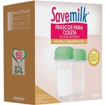Ficha técnica e caractérísticas do produto Frascos para Coleta de Leite Materno 2 Unidades - Savemilk
