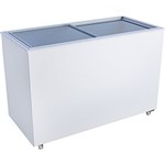 Refrigerador/Conservador Horizontal Freeart Dupla Ação Tampa de Vidro Branco - 400L - 220V