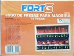 Ficha técnica e caractérísticas do produto Fresas para Madeira Jogo com 15 Pecas - Fortg