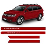 Ficha técnica e caractérísticas do produto Friso Lateral Fiat Freemont Personalizado - Vermelho Brilliante