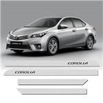 Ficha técnica e caractérísticas do produto Friso Lateral Toyota Novo Corolla 2016 Prata Super Nova