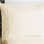 Ficha técnica e caractérísticas do produto Fronha para Body Pillow Bege com Ponto Palito 50x150cm - Percal 233 Fios - Plumasul