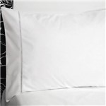 Ficha técnica e caractérísticas do produto Fronha para Body Pillow Ponto Palito 50x150cm Percal 233 Fios - Branca - Plumasul