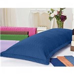 Ficha técnica e caractérísticas do produto Fronha para Travesseiro de Corpo Matelado Azul Royal