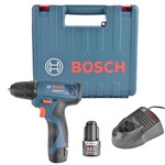 Ficha técnica e caractérísticas do produto Furadeira e Parafusadeira 3/8 à Bateria 12V Bosch Bivolt