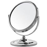 Ficha técnica e caractérísticas do produto G-life Espelho de Aumento Dupla Face Basic 3x Cromado