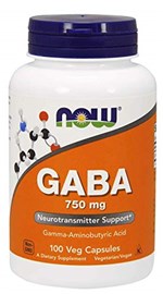 Ficha técnica e caractérísticas do produto Gaba 750Mg 100 Capsulas Now Foods