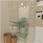 Gabinete de Vidro 45cm para Banheiro Bielorrússia-Incolor