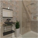 Ficha técnica e caractérísticas do produto Combo 2 X 1 Gabinete de Vidro 45Cm para Banheiro Cuba Quadrada - Escócia + Torneira Ibiza - GRAFITE