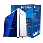 Ficha técnica e caractérísticas do produto Gabinete Gamer Bluecase USB 3.0 Branco BG-015