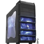 Ficha técnica e caractérísticas do produto Gabinete Gamer Rhino com 3 Coolers de 120mm Led Azul PCYes