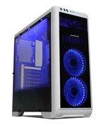 Ficha técnica e caractérísticas do produto Gabinete Gamer Tornado Branco LED Azul - Mymax