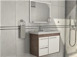 Ficha técnica e caractérísticas do produto Gabinete para Banheiro com Espelho 1 Porta - 2 Gavetas Cerocha Procion