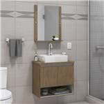 Ficha técnica e caractérísticas do produto Gabinete para Banheiro com Espelho Karina 52x60x40Cm Ebano Darabas Agardi