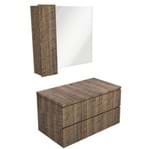 Ficha técnica e caractérísticas do produto Gabinete para Banheiro Sisco 52x80x45cm Antique Wood Venturi