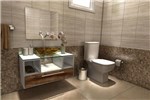 Gabinete para Banheiro Taiyo Branco com Gaveta Nogal com Espelho e Cuba - Premium Gabinetes