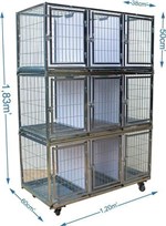 Ficha técnica e caractérísticas do produto Gaiola para Cães e Gatos - 9 Lugares - Chocmaster