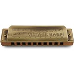 Gaita de Boca Profissional Hering 1020 (E) Mi Vintage Harp 1923 com Case