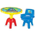 Ficha técnica e caractérísticas do produto Galinha Pintadinha-Mesa com Cadeira Mesa Amarela e Vermelha com Cadeira Azul Lider 2007