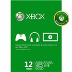 Ficha técnica e caractérísticas do produto Game Microsoft Xbox Live - 12 Month Gold Card