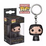 Ficha técnica e caractérísticas do produto Game Of Thrones Chaveiro Keychain Jon Snow Mini Pop Funko