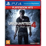 Ficha técnica e caractérísticas do produto Game Uncharted 4 A Thief's End Hits - PS4