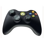 Ficha técnica e caractérísticas do produto Gamepad - Microsoft Xbox 360 Wireless Controller - Preto - Nsf-00002 / Nsf-000023