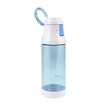 Ficha técnica e caractérísticas do produto Garrafa 400 ml com Alça superior e Trava Fitness Plástico Azul
