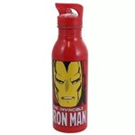 Garrafa de Alumínio 600ml Iron Man Comics