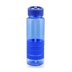 Ficha técnica e caractérísticas do produto Garrafa Squeeze C/ Canudo Retrátil - Azul - Plástico
